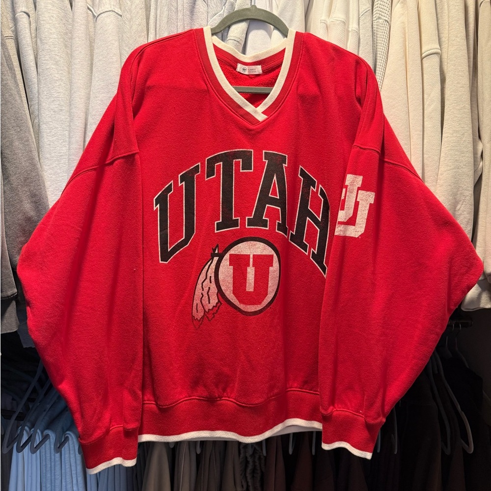 University of Utah Distressed Crewneck